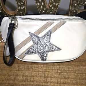 Vintage Havana Sarah Bag White w/ Silver Star Belt Bag - NWT